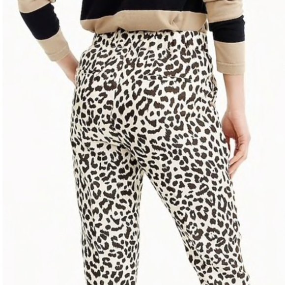 J. Crew Favorite Fit Snow Leopard Print Pant - Picture 9 of 9